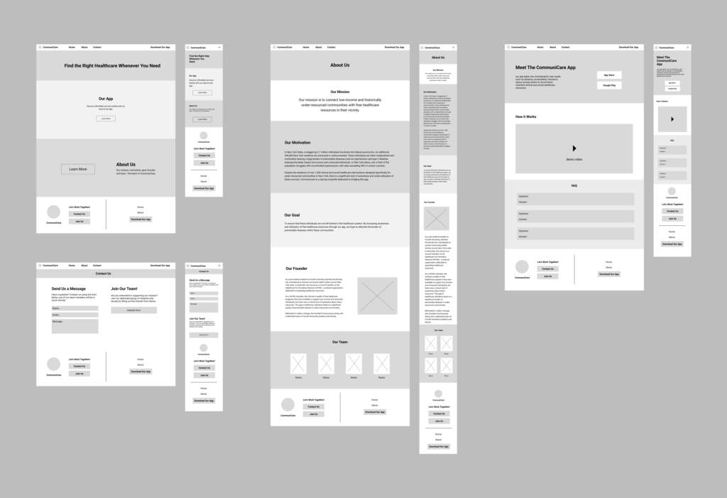 low wireframes